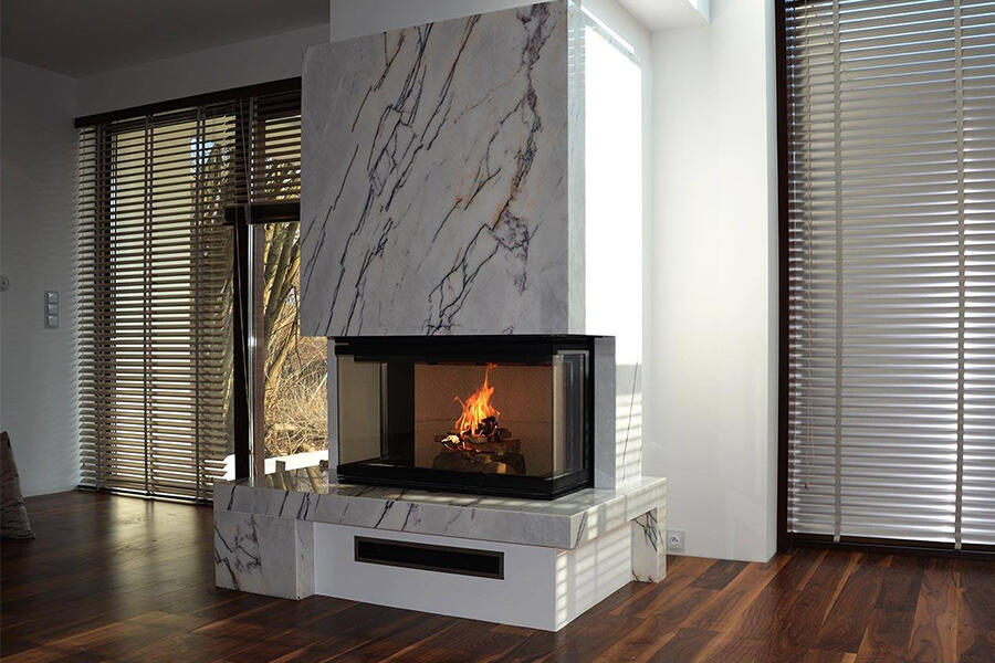 “Yüksek Verim, Gerçek Sıcaklık.” 3 Tarafı Camlı Odunlu Şömine